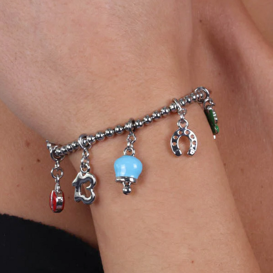 BRACCIALE CON PORTA FORTUNA AMO CAPRI