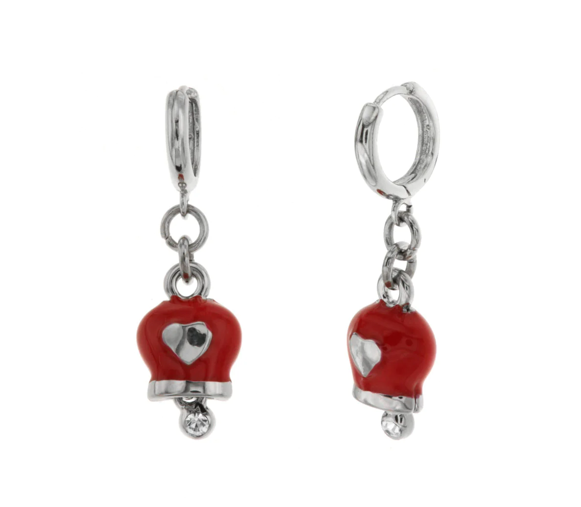 COLLEZIONE CON CUORE E CAMPANELLA PORTAFORTUNA ROSSA AMO CAPRI