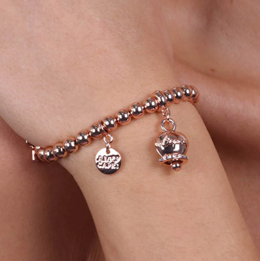 BRACCIALE ROSE' CON CAMPANELLA ROSE' AMO CAPRI