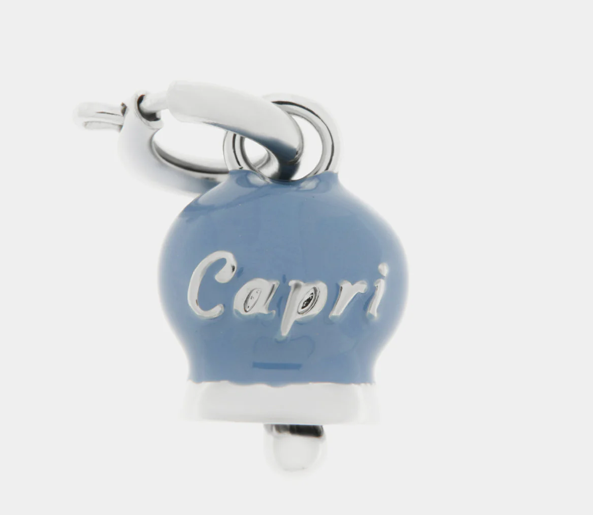 CIONDOLI CON CAMPANELLA BLU, BLU FIORDALISO E AZZURRO AMO CAPRI