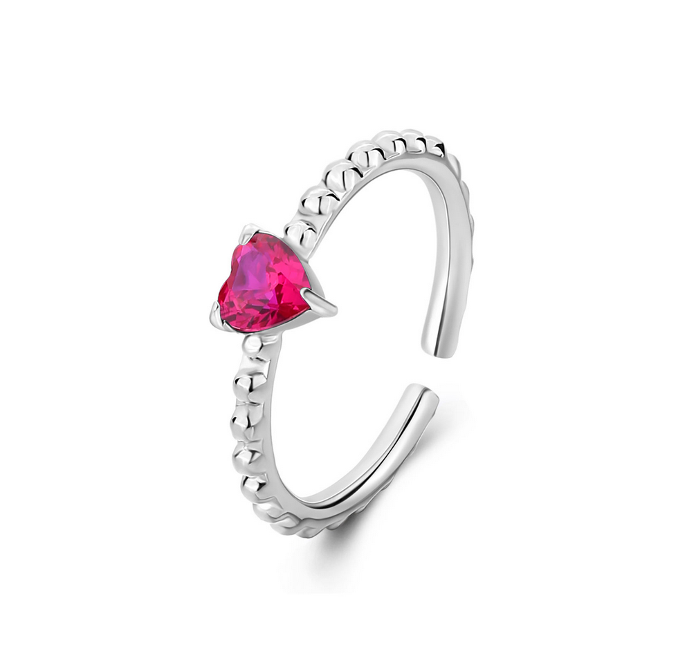 ANELLO DAZZLY S'AGAPÕ  ACCIAIO CON CUORI COLORATI