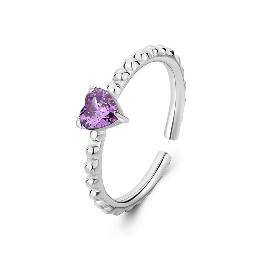 ANELLO DAZZLY S'AGAPÕ  ACCIAIO CON CUORI COLORATI