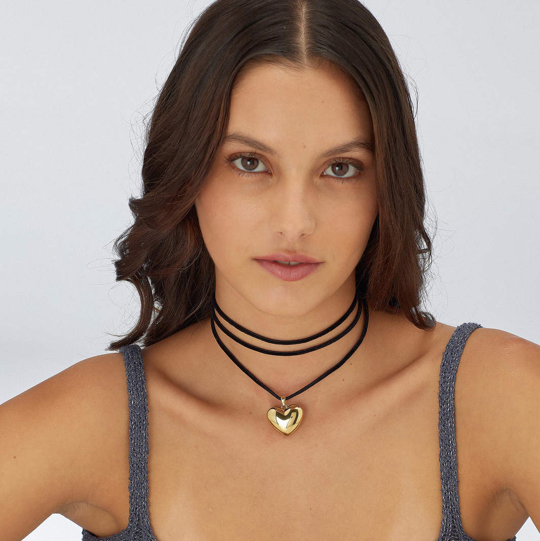 CHOKER ARGENTO E DORATO STELLAR S'AGAPÕ