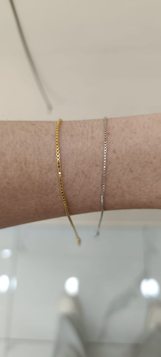 BRACCIALE CON VENEZIANA COMODO ARGENTO 925%